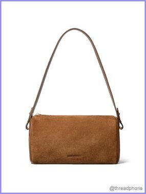 Suede Shoulder Bag with Two Straps Crossbody Purse Hobo Handbag Women's